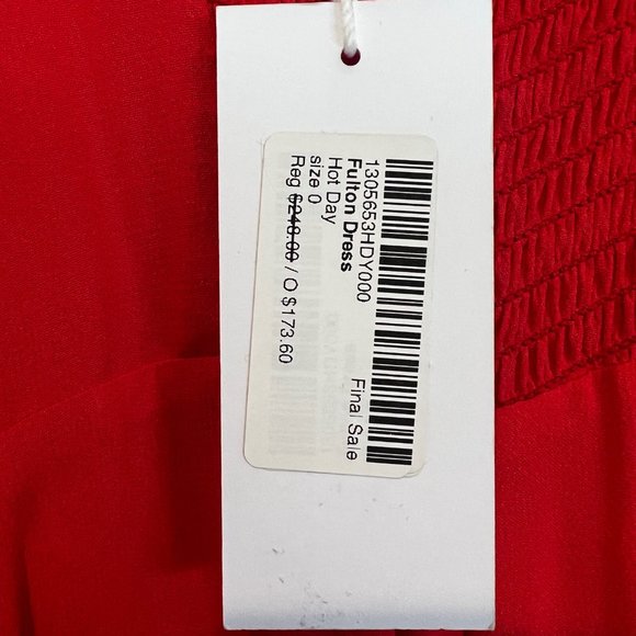 REFORMATION - FULTON DRESS - SIZE 0 - Picture 3 of 6